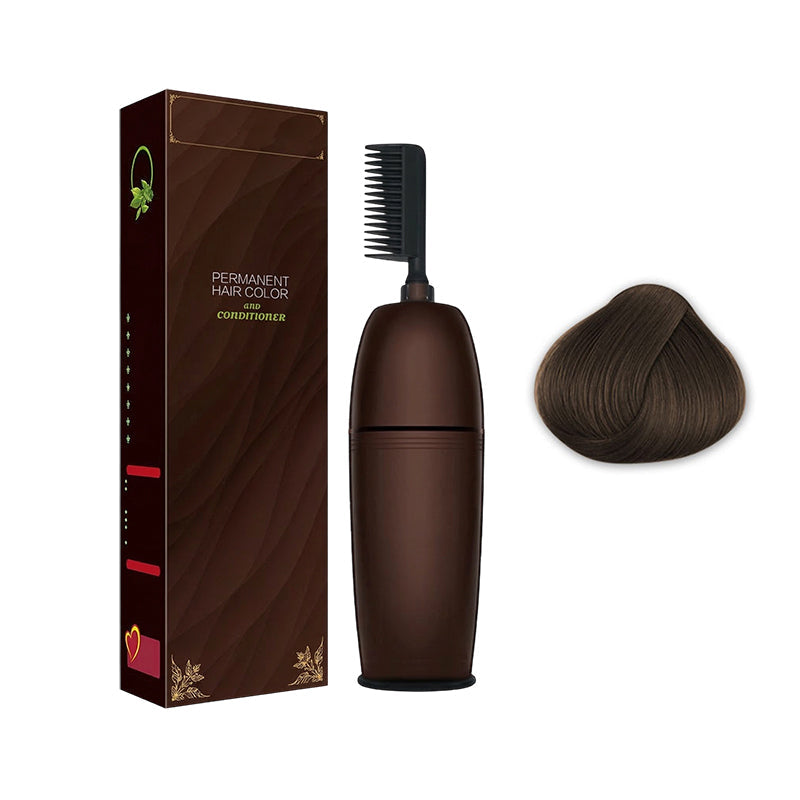 Plant-Extract Gentle Hair Dye for Gray Coverage