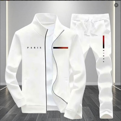 🧥 BEFRISTETES ANGEBOT – 50% RABATT+versandkostenfrei 🚚! ✨ Herren-Bedrucktes Zip-Jacken- und Hosen-Set – Komplett, weich, lässig 🎨