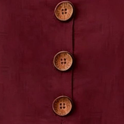 👚 Nur für kurze Zeit 50 % Rabatt! ✨ Damenbluse mit V-Ausschnitt, Rüschenärmeln und Holzknöpfen – Boho-Stil, fließend, romantisch 🍃