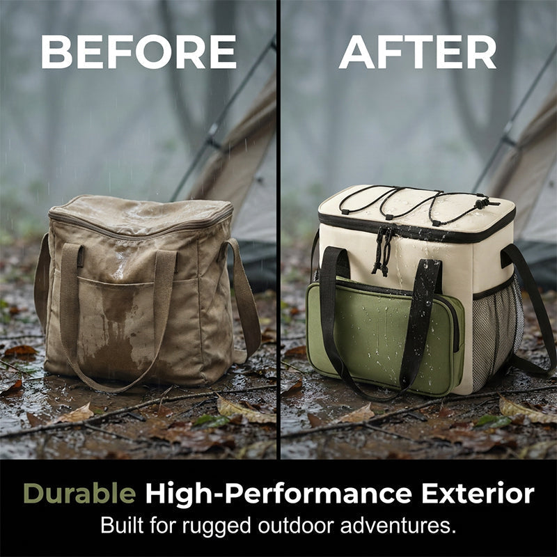 Isolierte Kühltasche mit großem Fassungsvermögen für Picknicks und Outdoor-Aktivitäten