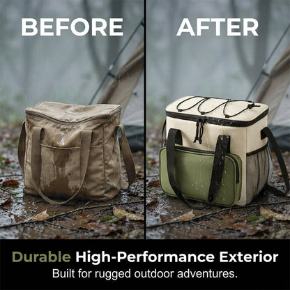 Isolierte Kühltasche mit großem Fassungsvermögen für Picknicks und Outdoor-Aktivitäten