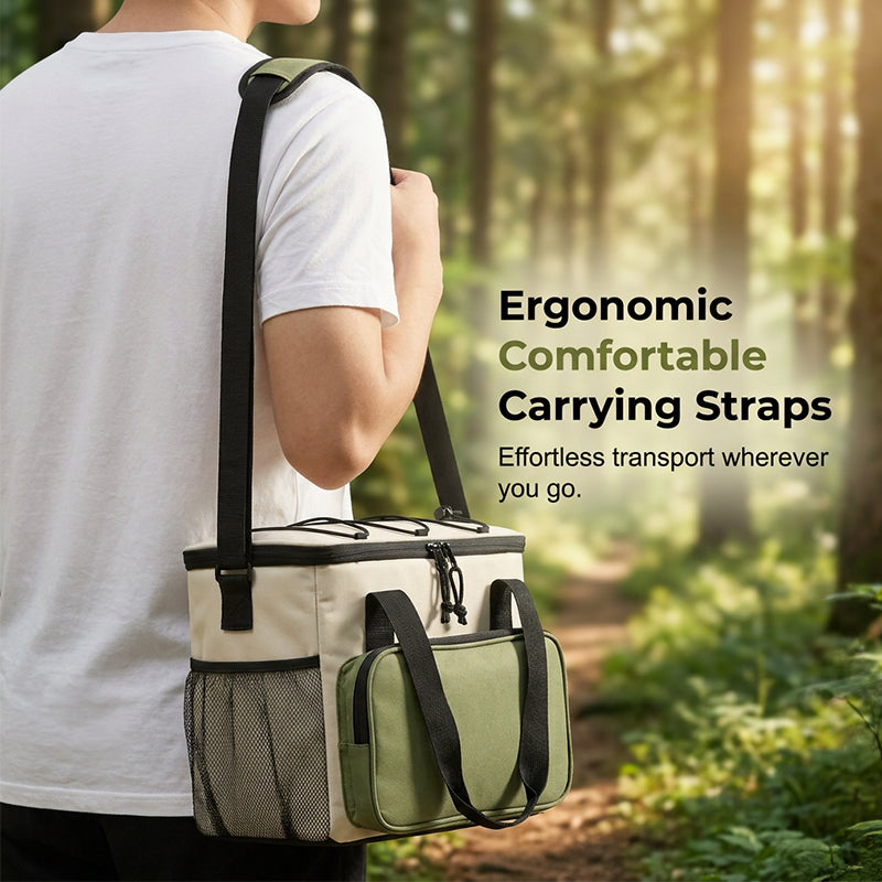 Isolierte Kühltasche mit großem Fassungsvermögen für Picknicks und Outdoor-Aktivitäten